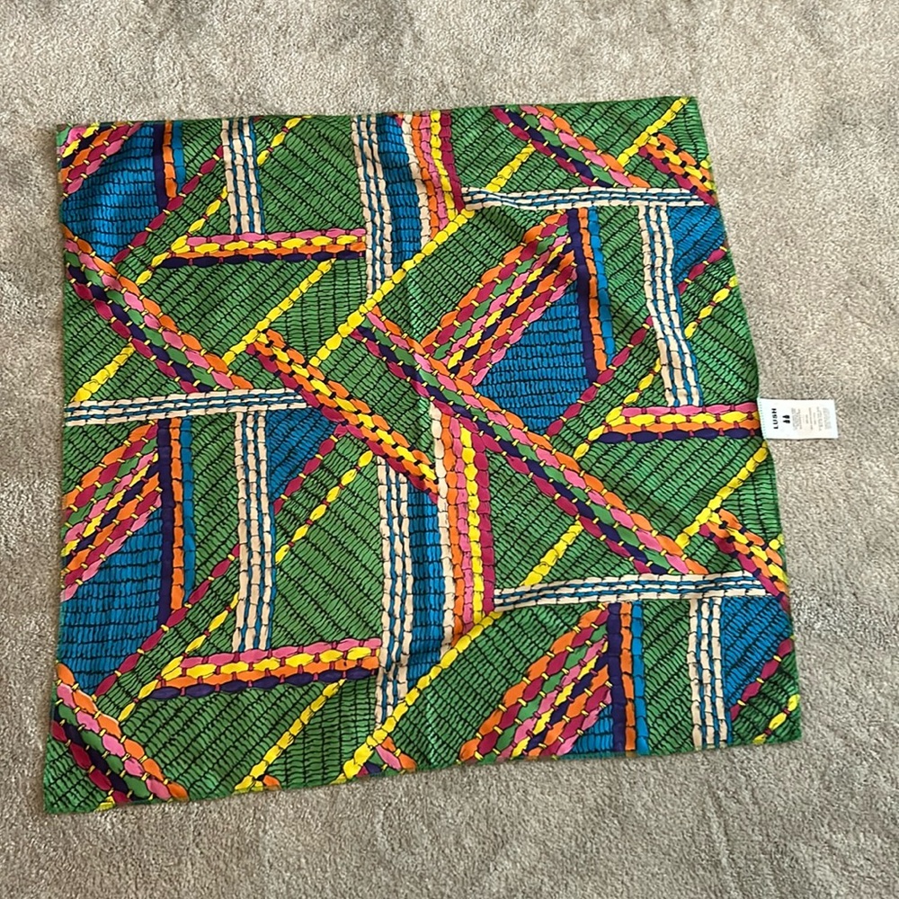 Colorful scarf.
